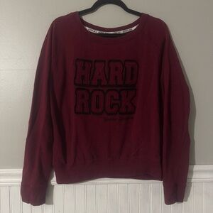 Hard Rock Cafe Yankee Stadium Women’s Crop Pullover Crew Neck Sweatshirt XL